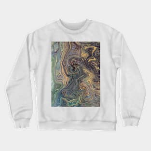 Abstract in Blue Crewneck Sweatshirt